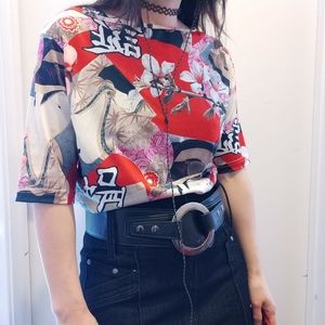 Japanese graphic Top L